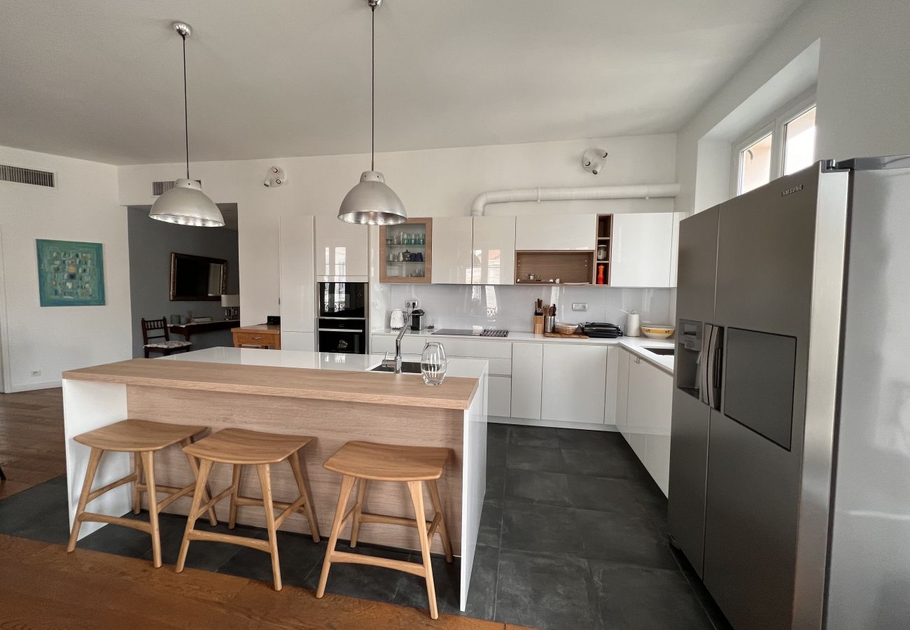spacious apartment with balcony and open kitchen Cannes